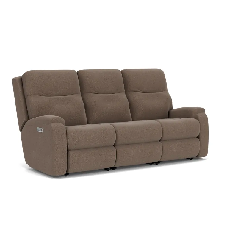Power Reclining Sofa with Power Headrests & Lumbar