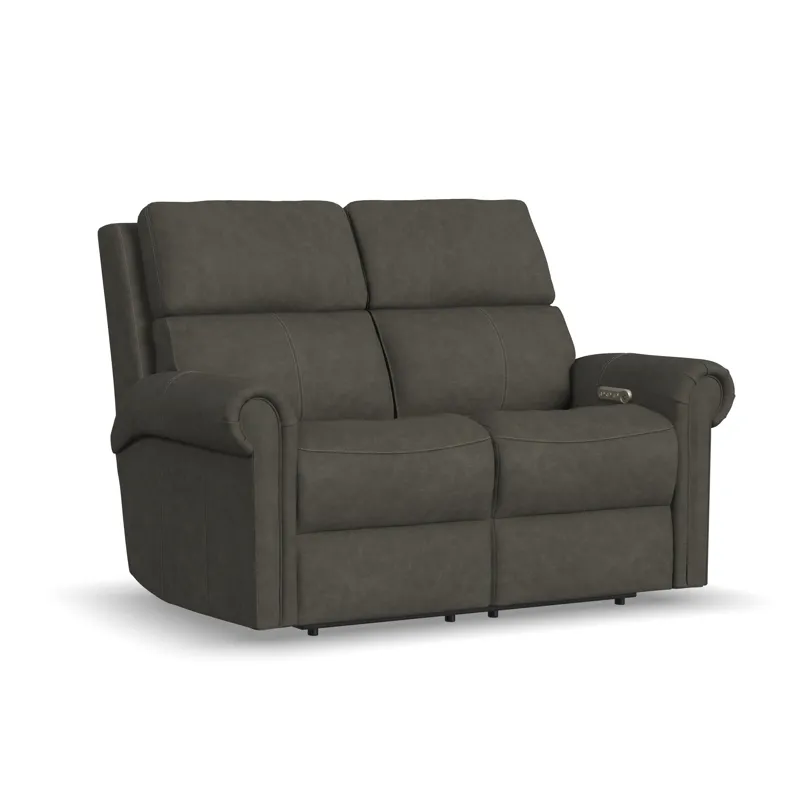 Power Reclining Loveseat with Power Headrests & Lumbar
