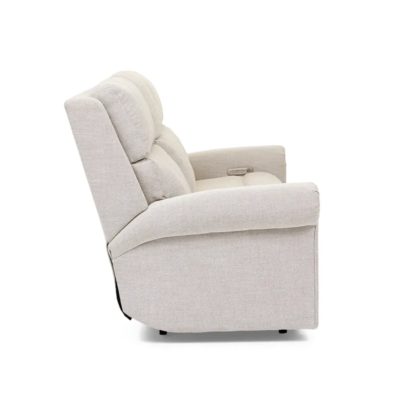 Power Reclining Sofa with Console, Power Headrest, & Lumbar