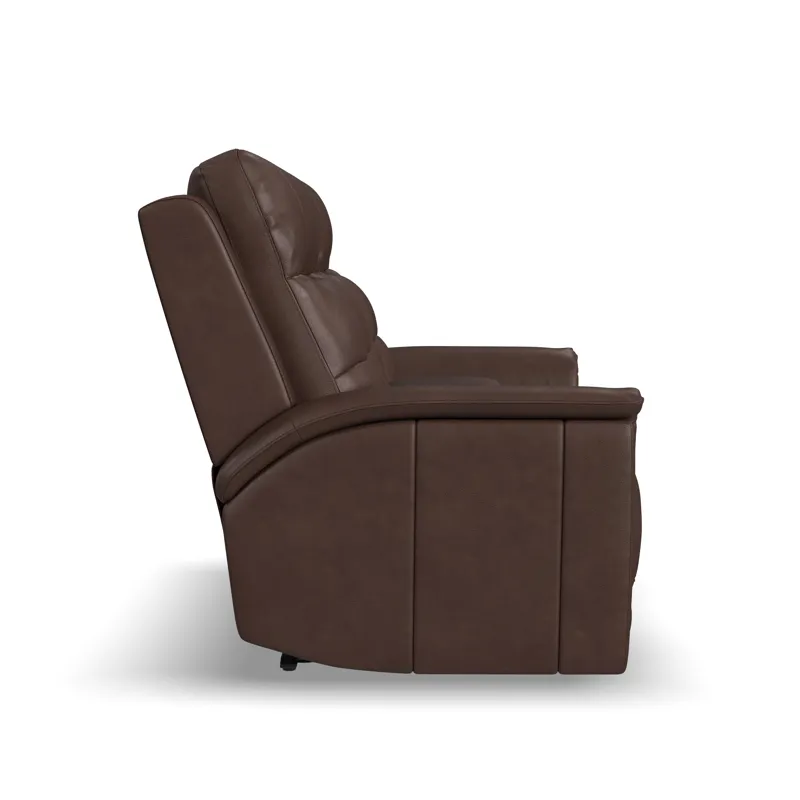 Power Reclining Loveseat with Console, Power Headrest, Lumbar, Heat & Massage
