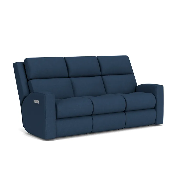 Power Reclining Sofa with Power Headrests & Lumbar