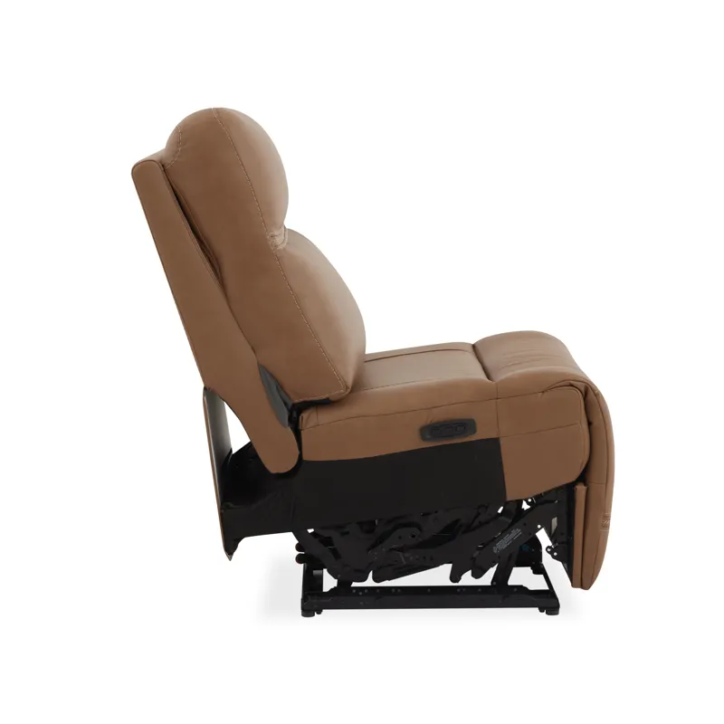 Armless Power Recliner with Power Headrest & Lumbar