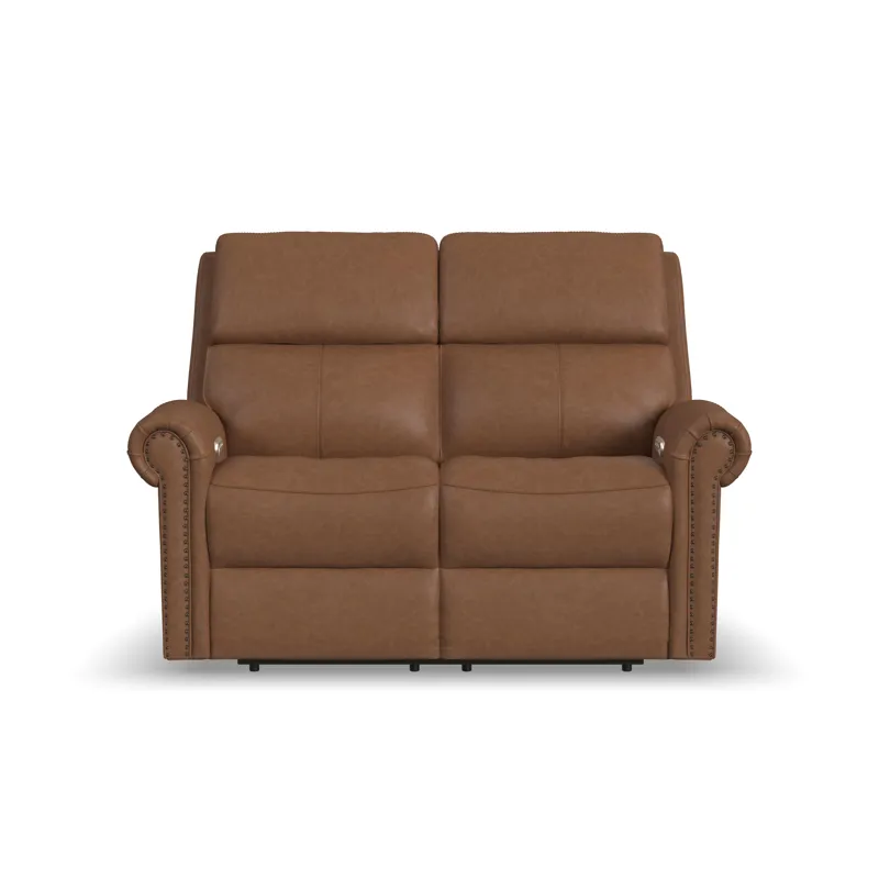 Power Reclining Loveseat with Power Headrests & Lumbar