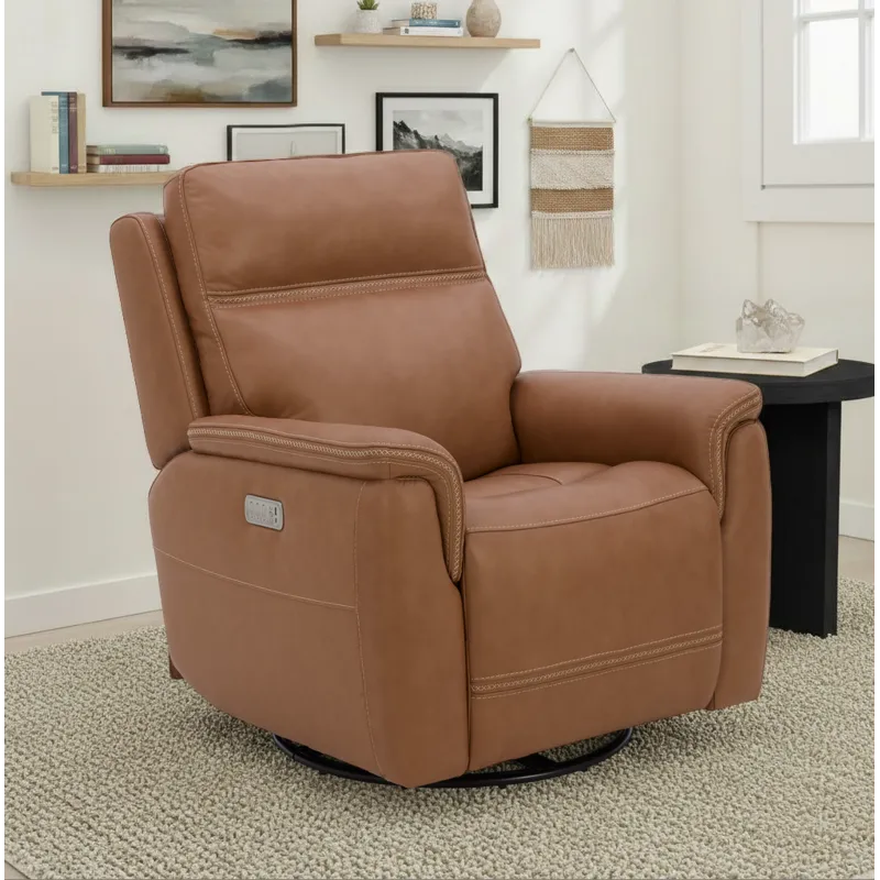 Swivel Glider with Power Headrest, Lumbar, Heat & Massage