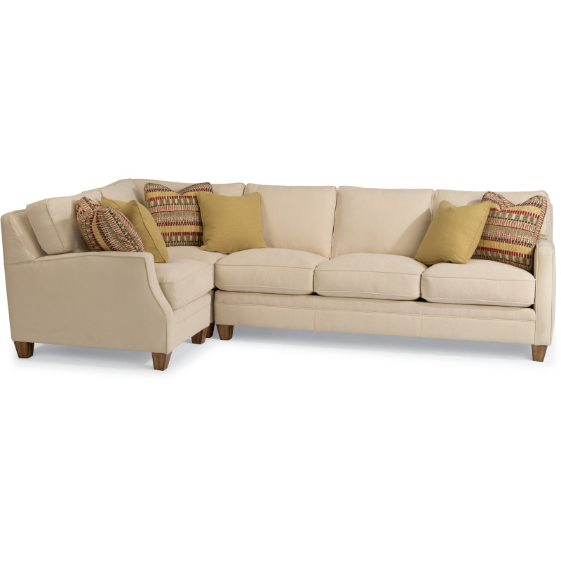 Lennox Fabric Sectional 756417+93 by Flexsteel Furniture at Riley's