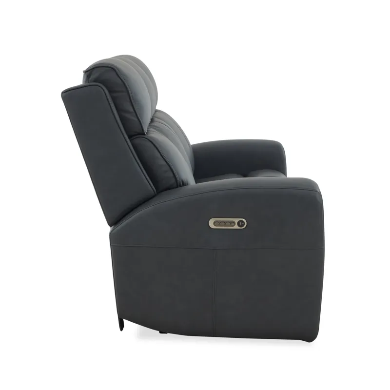 Power Reclining Sofa with Console, Power Headrest & Lumbar