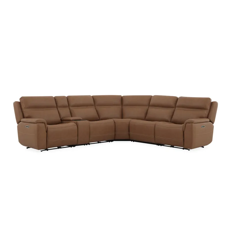 Power Reclining Sectional with Power Headrests & Lumbar