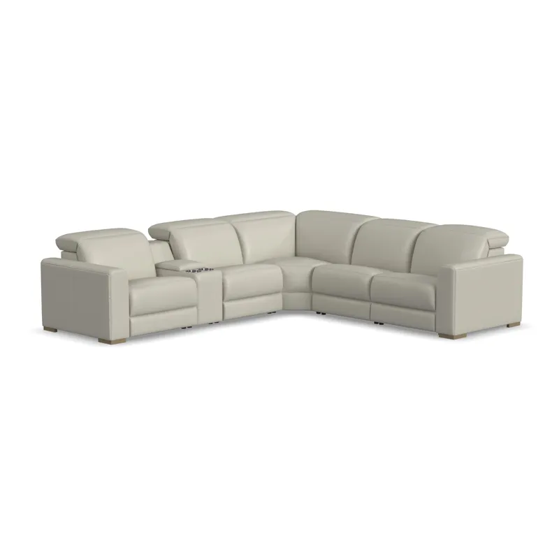 Power Reclining Sectional with Power Headrests