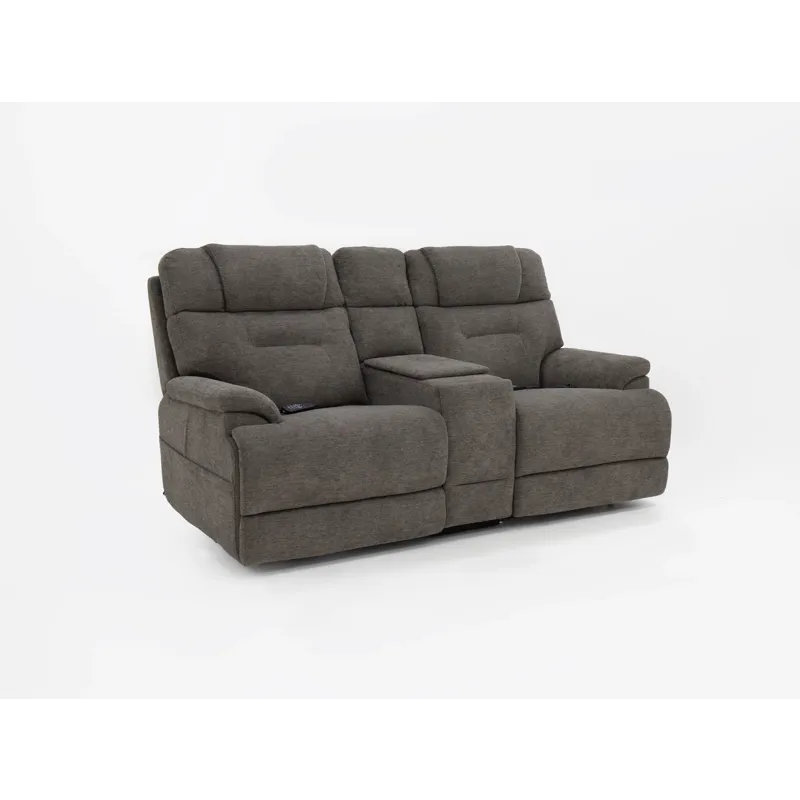 Zecliner Modular 3PC Console Loveseat. Power Headrest, Lumbar, Heat & Mass *BOTH LIFT