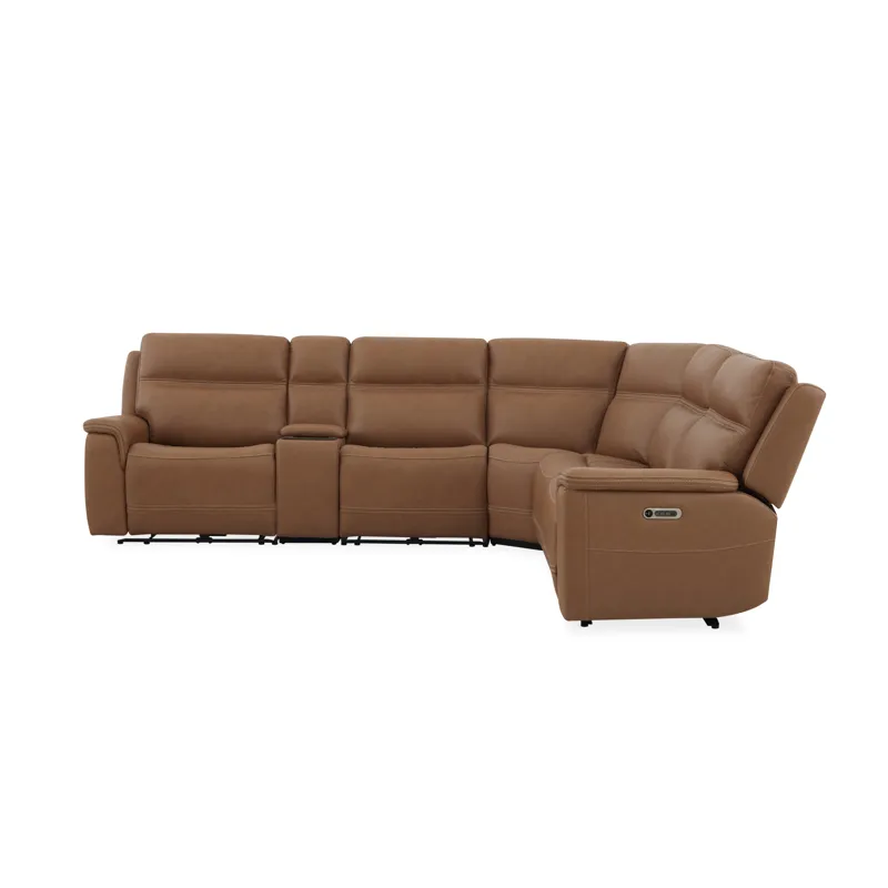 Power Reclining Sectional with Power Headrests & Lumbar