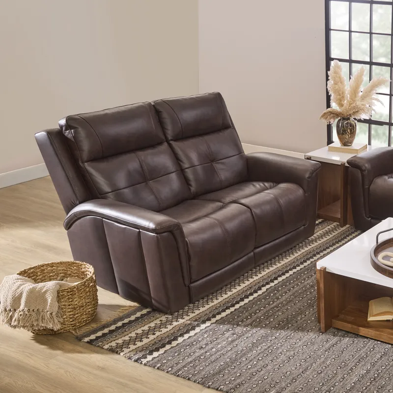 Power Reclining Loveseat with Power Headrest, Lumbar, Heat & Massage