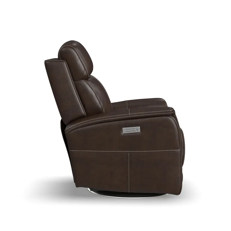 View Power Swivel Recliner with Power Headrest