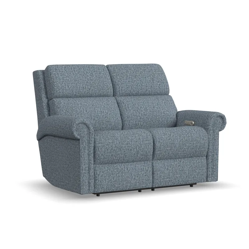 Power Reclining Loveseat with Power Headrest & Lumbar