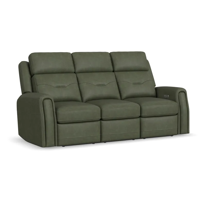 Power Reclining Sofa with Power Headrest, Lumbar, Heat & Massage