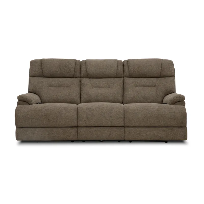Zecliner Zofa Power Reclining Sofa with Console, Power Headrest, Lumbar, Heat & Massage