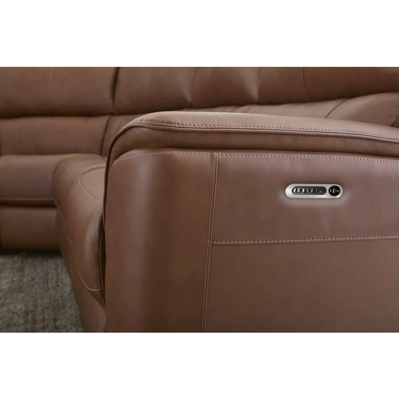 Power Reclining Sectional with Power Headrests & Lumbar