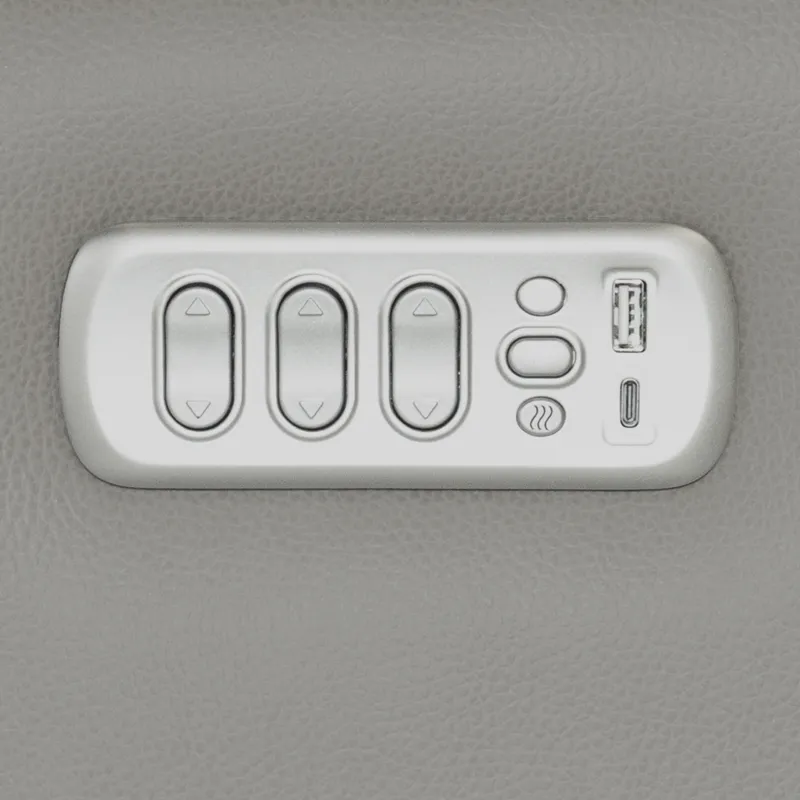 Power Reclining Sofa with Console, Power Headrest, Lumbar, Heat & Massage