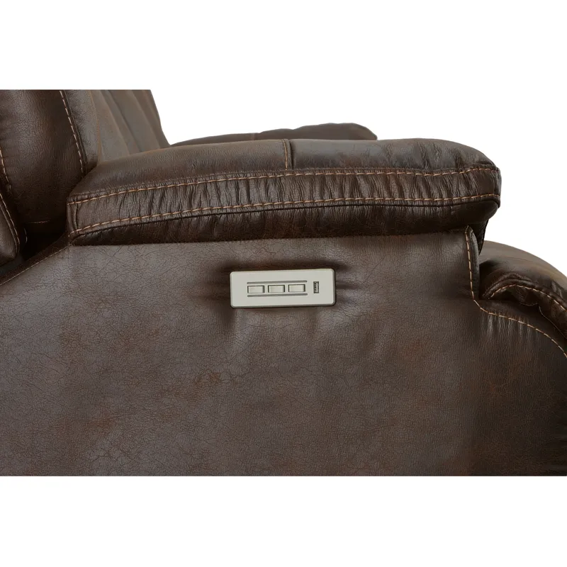 Power Reclining Loveseat with Power Headrests & Lumbar