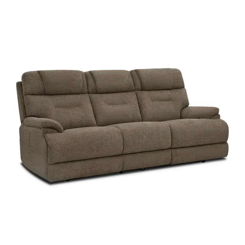 Zecliner Zofa Power Reclining Sofa with Console, Power Headrest, Lumbar, Heat & Massage