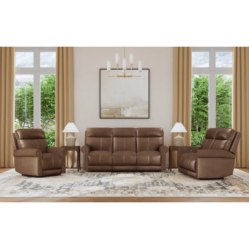 Power Reclining Loveseat with Power Headrest & Lumbar