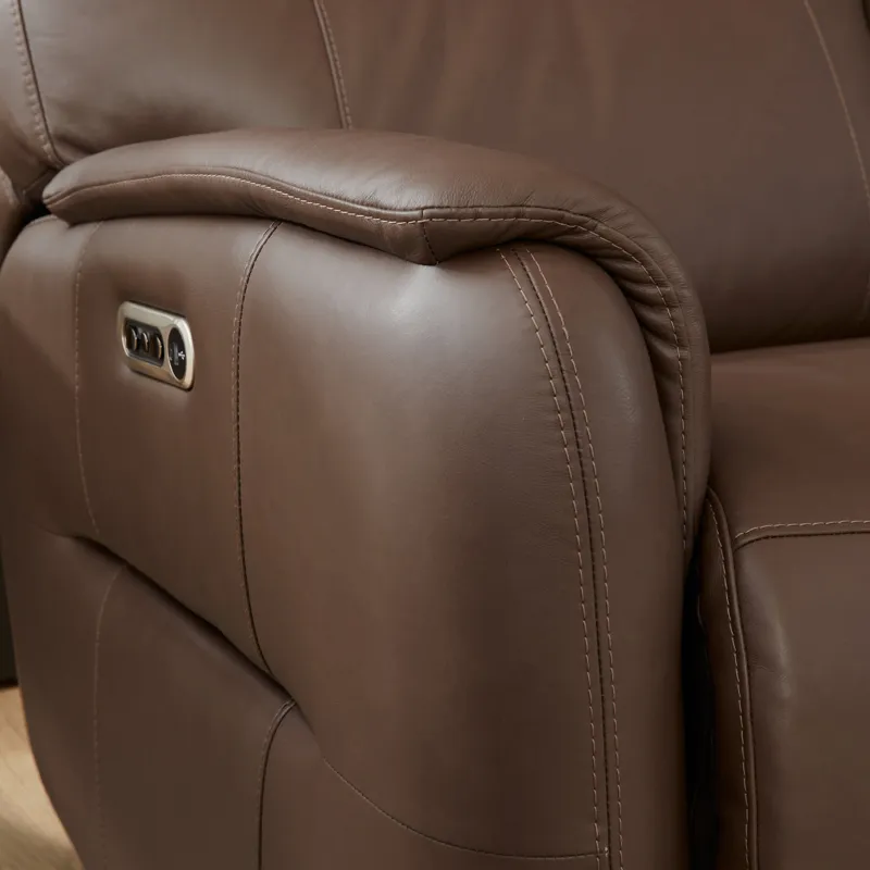 Power Gliding Recliner with Power Headrest