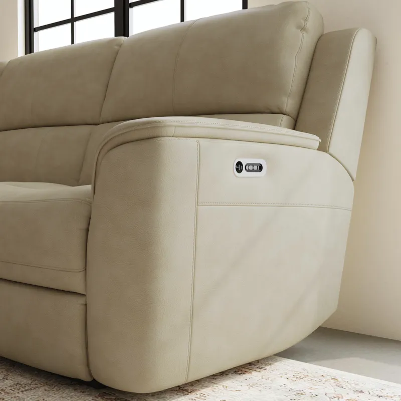 Power Reclining Sectional with Power Headrest & Lumbar