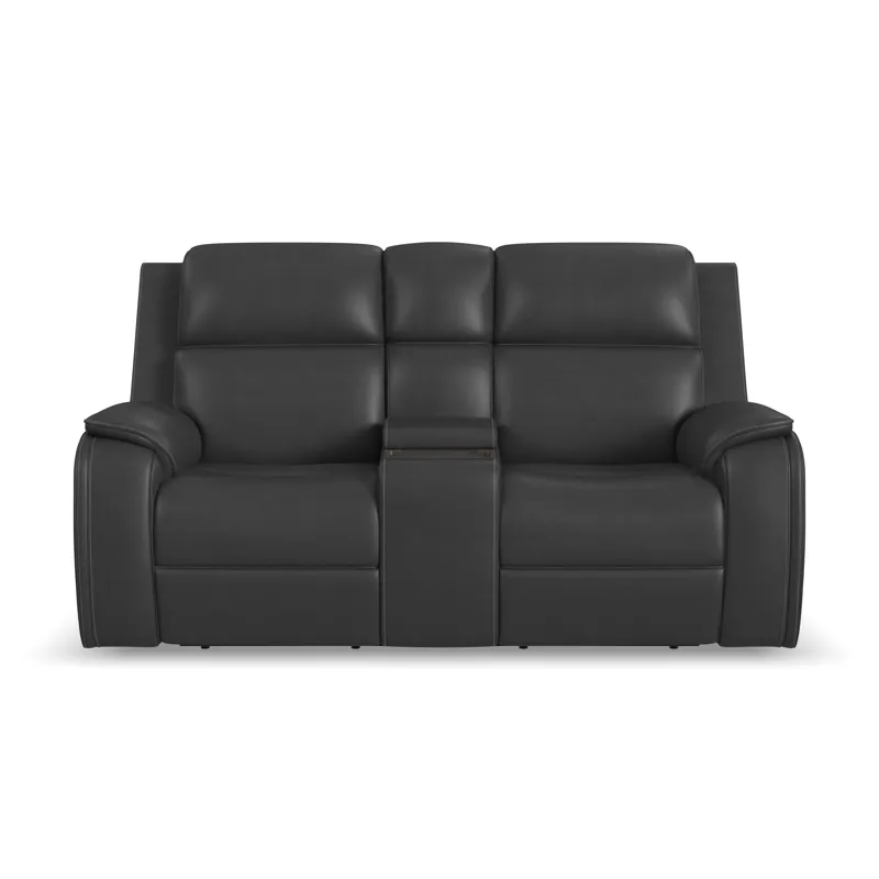 Power Reclining Loveseat with Console, Power Headrest, Lumbar, Heat & Massage