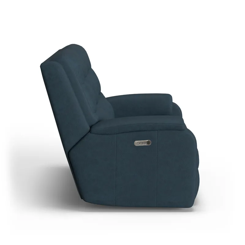 Power Reclining Loveseat with Power Headrests & Lumbar