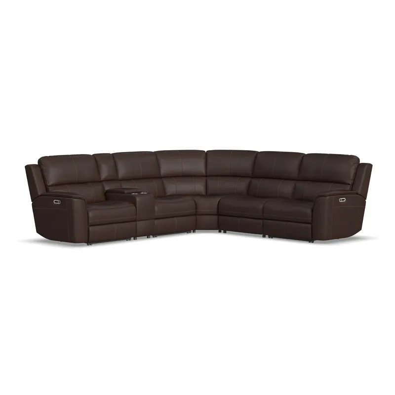 Power Reclining Sectional with Power Headrest & Lumbar