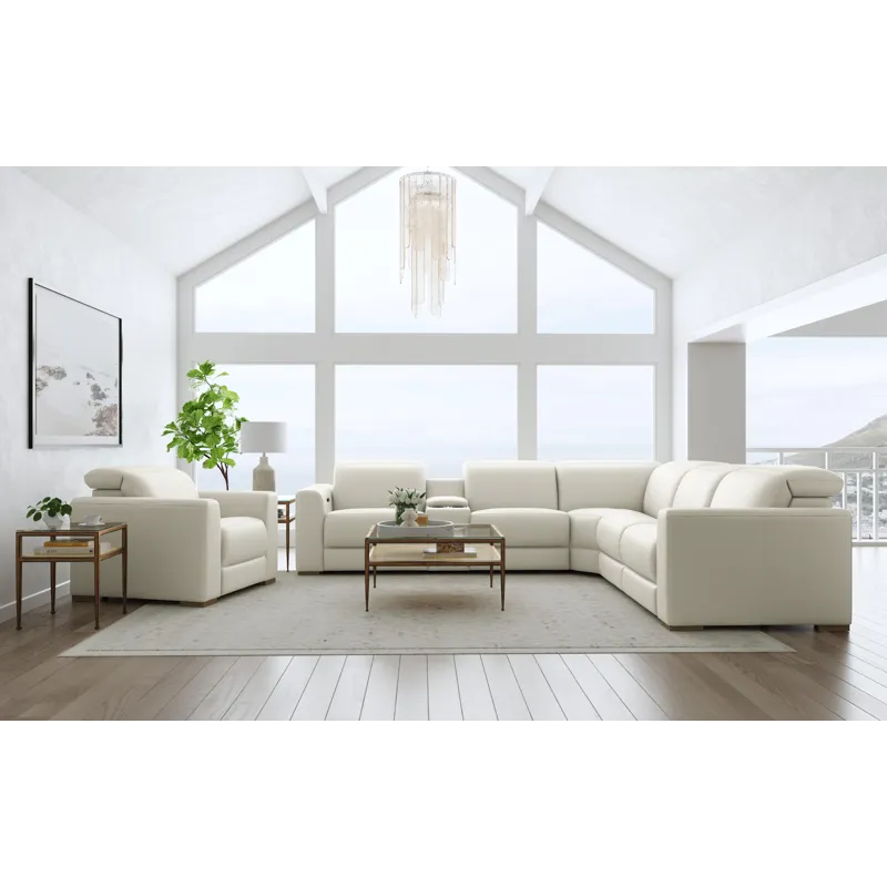 Power Reclining Sectional with Power Headrests