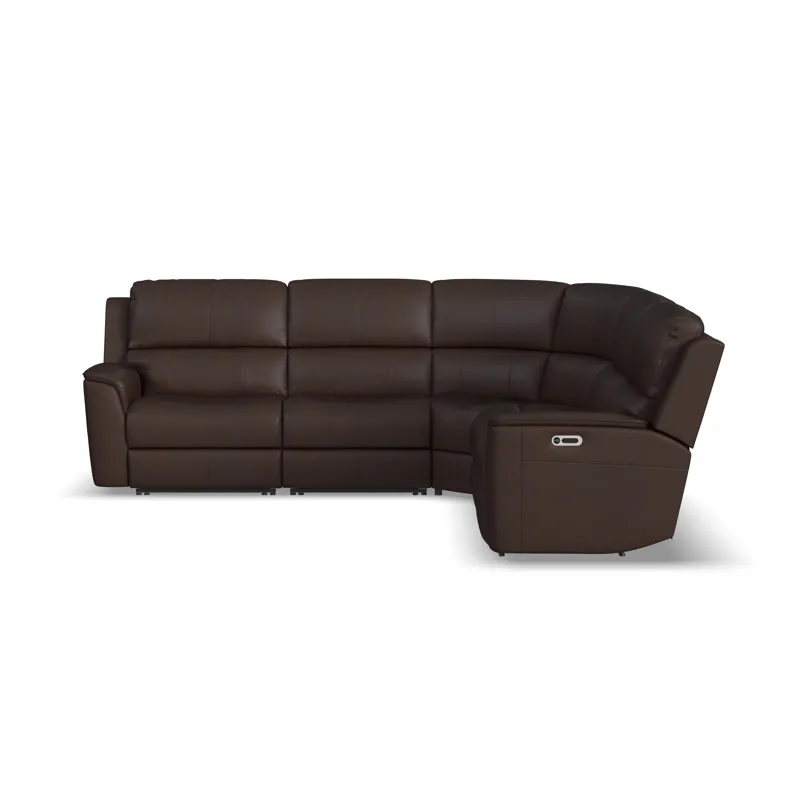 Power Reclining Sectional with Power Headrest & Lumbar