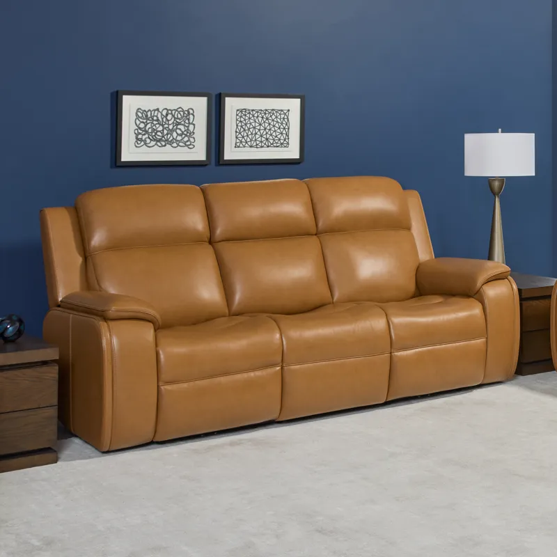 Power Reclining Sofa with Power Headrest, Lumbar, Heat & Massage