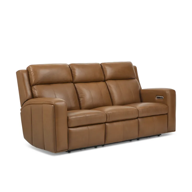 Power Reclining Sofa with Power Headrests & Lumbar