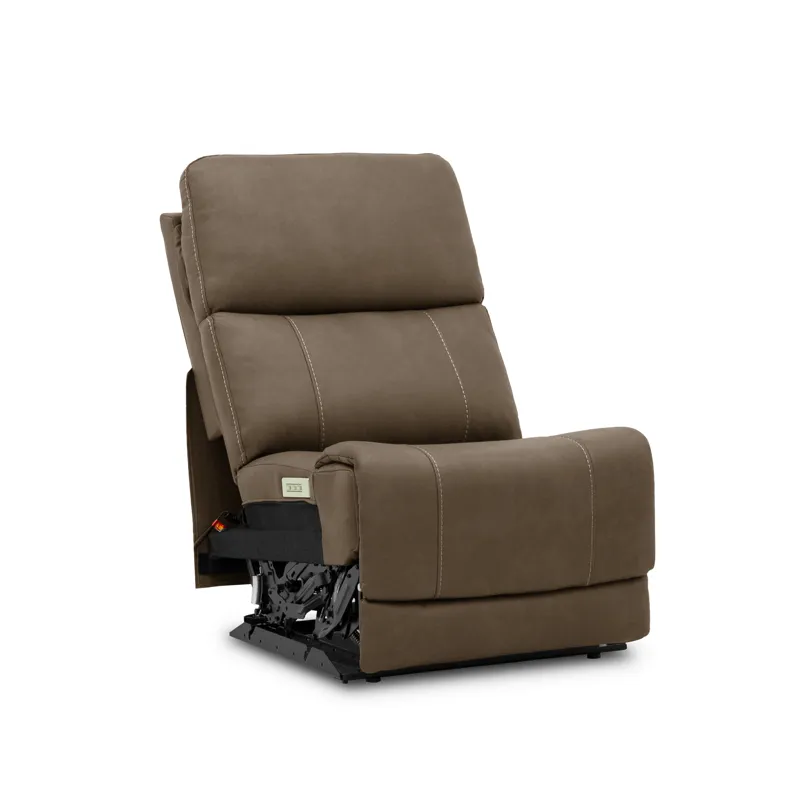 Armless Power Recliner with Power Headrest & Lumbar