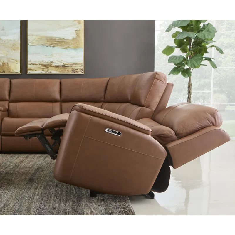 Power Reclining Sectional with Power Headrests & Lumbar