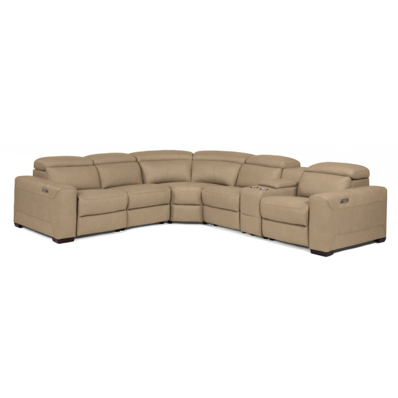 Lexon Leather Power Reclining Sectional with Power Headrests by Flexsteel Furniture