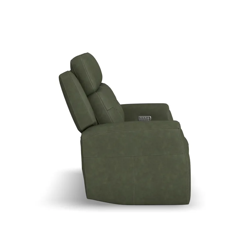 Power Reclining Loveseat with Power Headrest, Lumbar, Heat & Massage