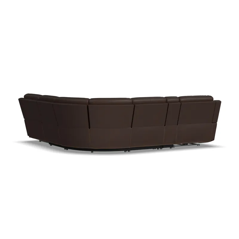 Power Reclining Sectional with Power Headrest & Lumbar