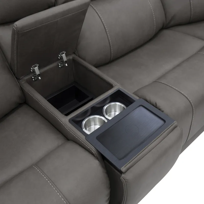 Power Reclining Sectional with Power Headrests & Lumbar