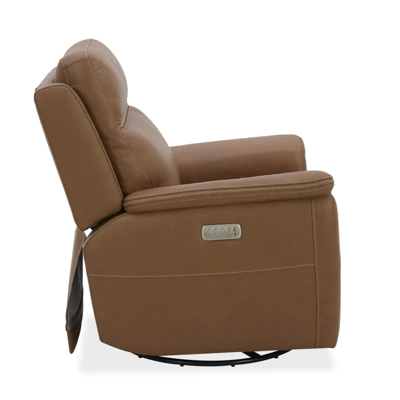 Swivel Glider with Power Headrest, Lumbar, Heat & Massage