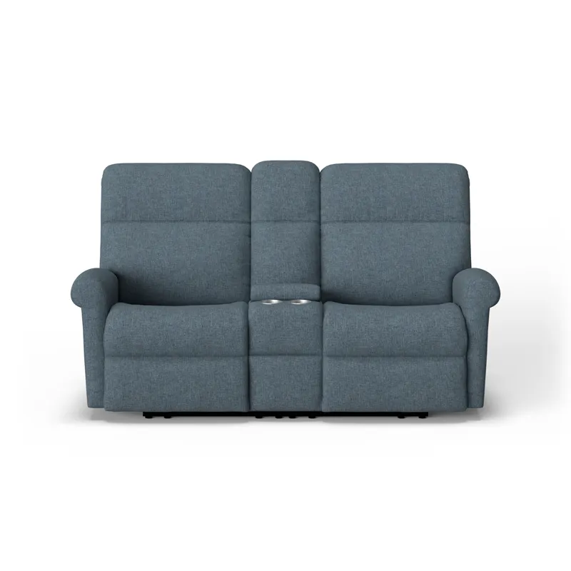 Power Reclining Loveseat with Console & Power Headrests