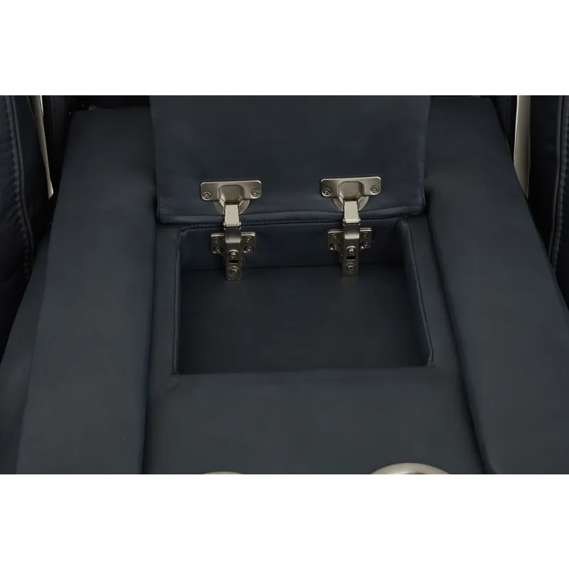 Power Reclining Sofa with Console, Power Headrest & Lumbar