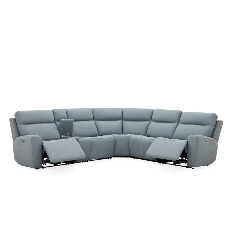 Power Reclining Sectional with Power Headrest & Lumbar