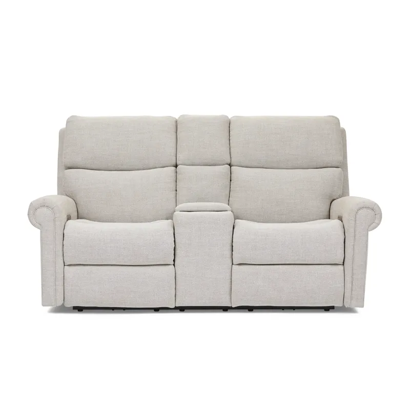 Power Reclining Loveseat with Console, Power Headrest, & Lumbar