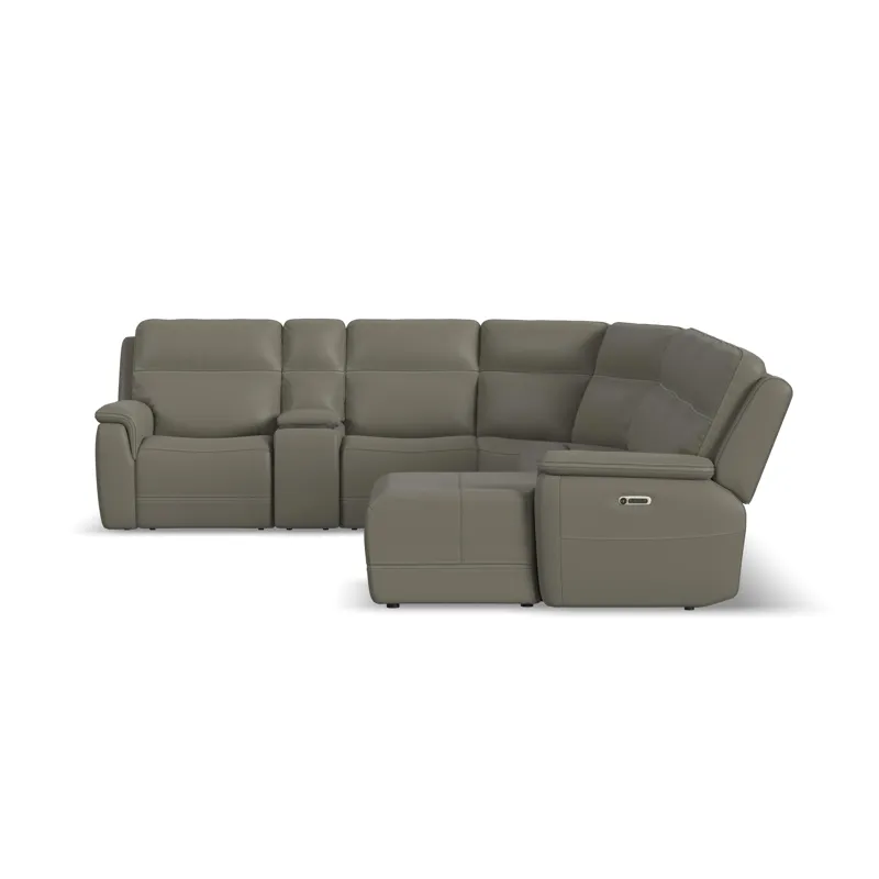 Power Reclining Sectional with Power Headrests & Lumbar