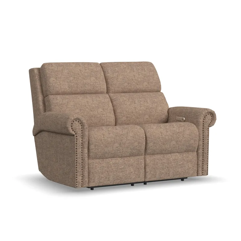 Power Reclining Loveseat with Power Headrest & Lumbar