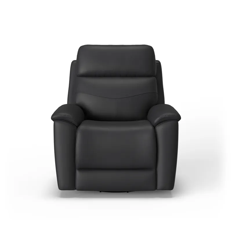 Power Swivel Gliding Recliner with Power Headrest & Lumbar