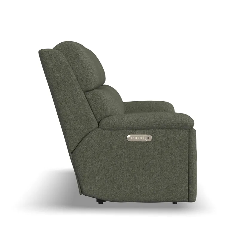 Power Reclining Loveseat with Console, Power Headrest, & Lumbar