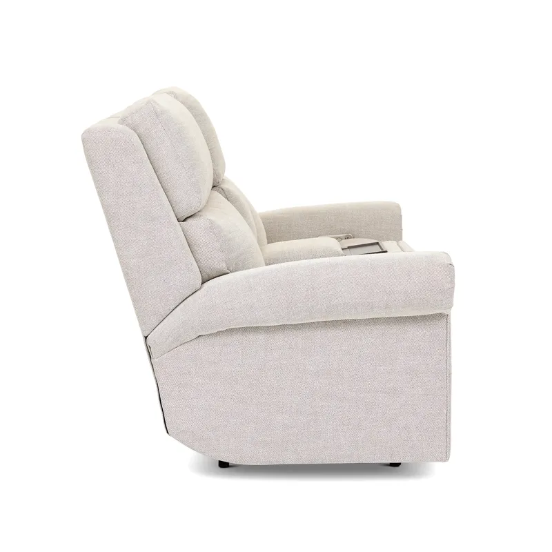Power Reclining Loveseat with Console, Power Headrest, & Lumbar