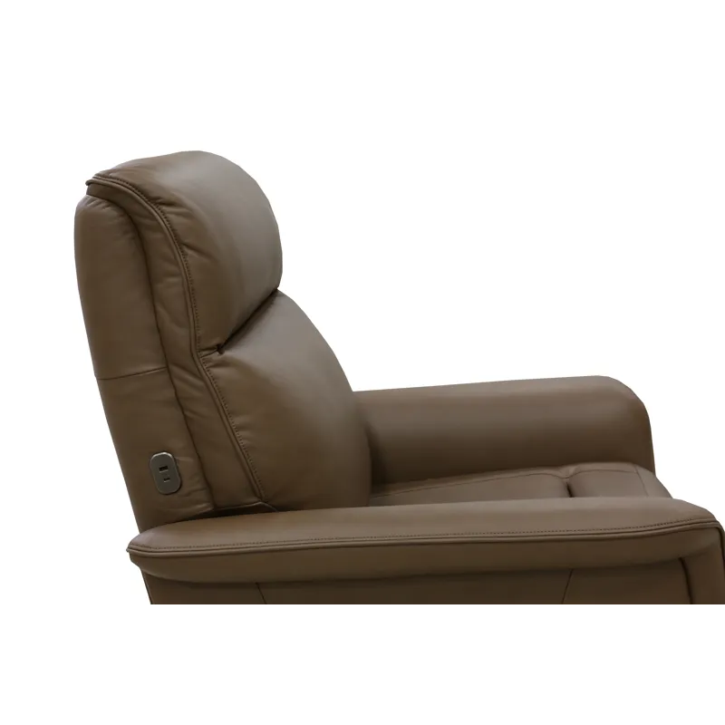 Power Swivel Recliner with Power Headrest, Lumbar, Heat, Massage & Ventilation